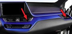 TOYOTA C-HR 2016-2019 KONSOL KAPLAMA 2 PARÇA MAVİ
