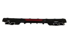 honda civic fc5 uyumlu difüzör kare egzoz parlak siyah  2016-2020