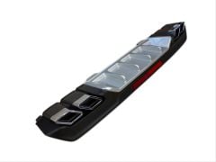 honda civic fc5 uyumlu difüzör kare egzoz gri  2016-2020