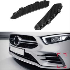 Mercedes w177 ön tampon yan bıçakları 2 parça karbon 2019+