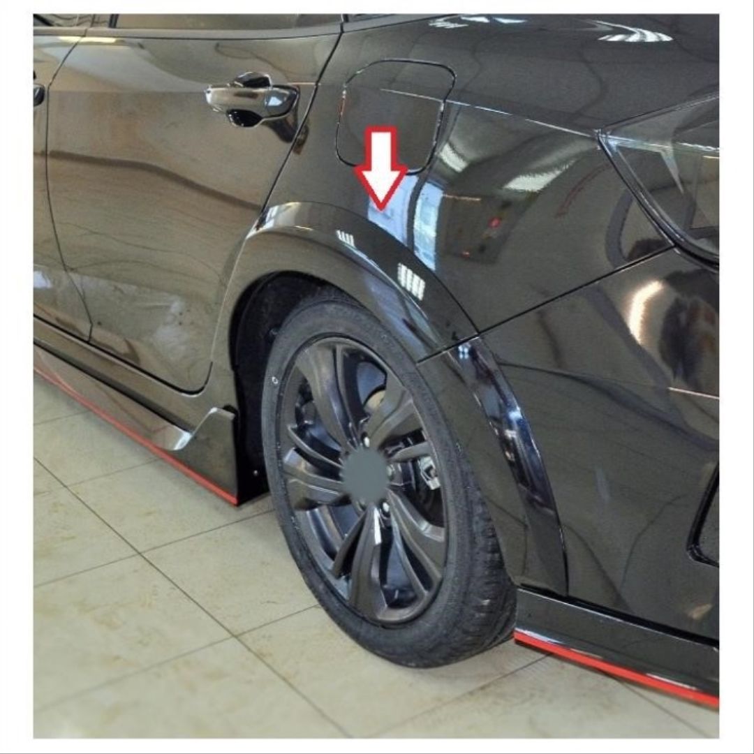 honda civic fc5 uyumlu arka çamurluk kabartma dizayn A  2016-20