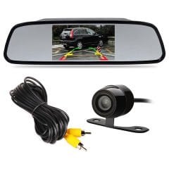 Araç geri görüş kamera ve monitör seti seti dikiz aynalı