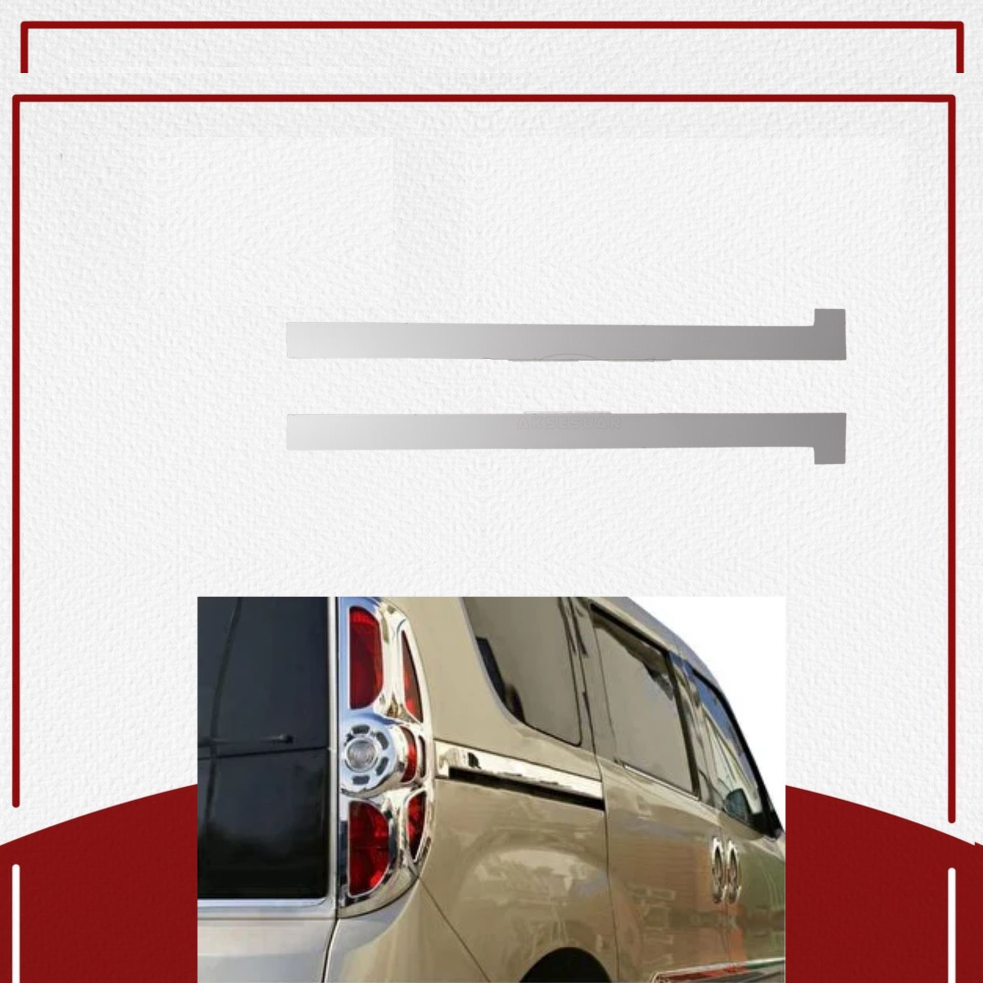 Fiat Doblo Sürgülü Kapı Çıtası 2010-2014 Paslanmaz Çelik