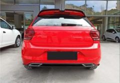 Vw polo mk6 arka tampon difüzörü r-line model plastik 2018+