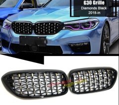 Bmw G30 ön panjur böbrek diamond model piano black 2017 / 2020