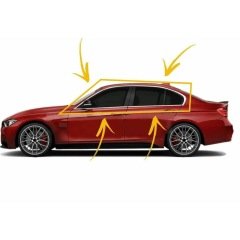 Bmw f30 cam çerçevesi kenar çıtası krom tamtur 8 parça