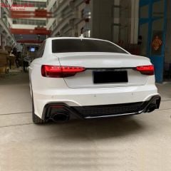 Audi a4 b9,5 rs4 arka tampon ve difüzör egzoz ucu seti 2020+