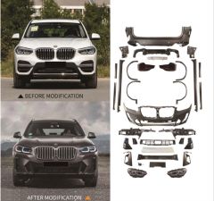 Bmw x3 g01 2021 makyajlı dönüşüm body kit 2018 / 2021