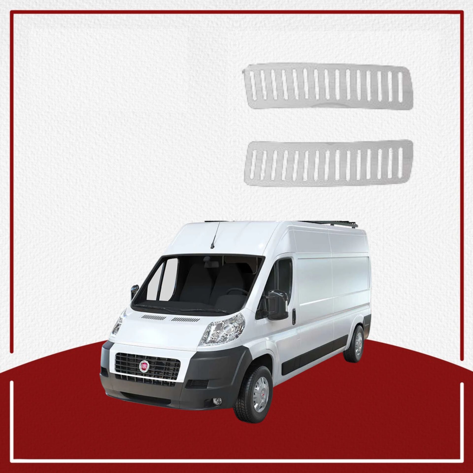 Fiat Ducato Kaput Üstü Havalandırma Çerçevesi 2014- Paslanmaz Çelik