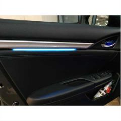 Honda civic fc5 uyumlu kapı iç çıtası ambiyans mavi 4 parça 2016+