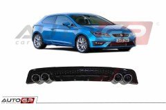 Seat leon arka tampon difüzör 4 çıkış 2013+ pianoblack