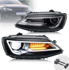 Vw jetta ön far lambası ledli audi dizayn 2011 / 2017