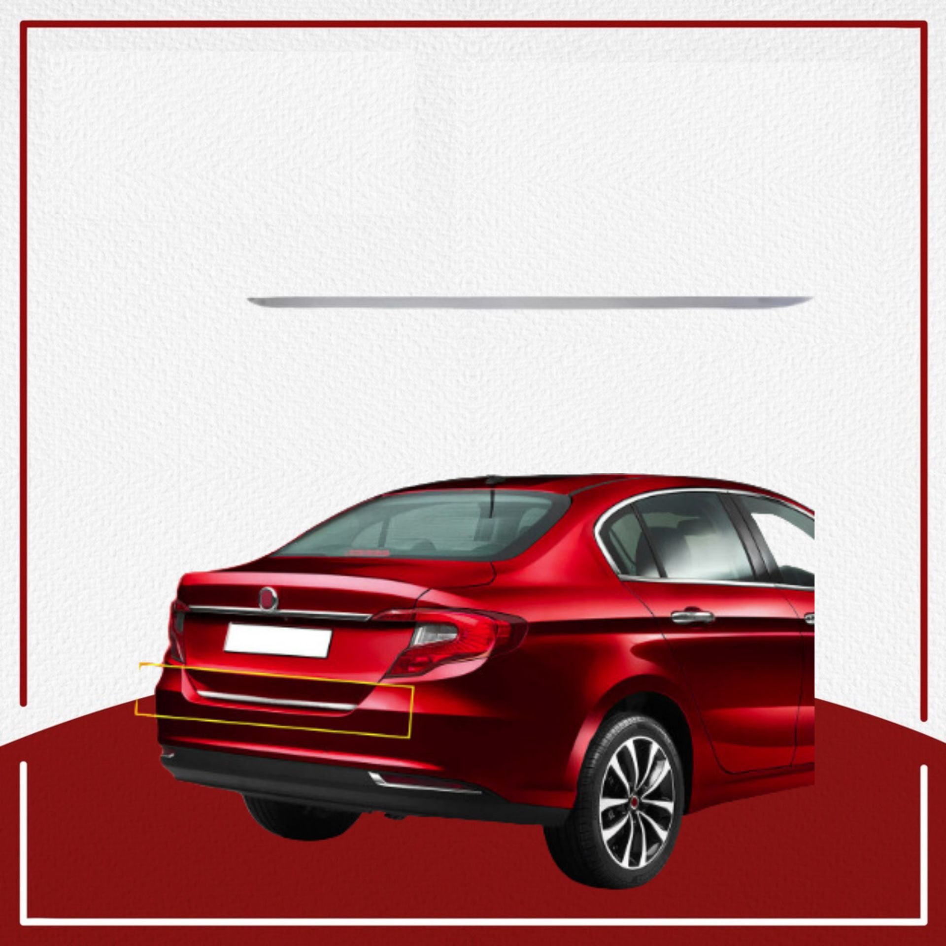 Fiat Egea Bagaj Alt Çıtası 2015- Paslanmaz Çelik