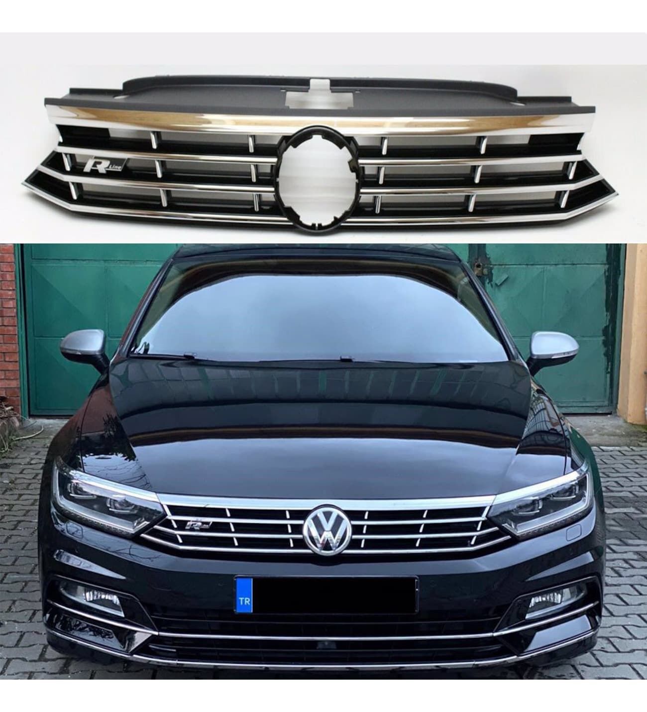 Vw passat b8 rline ön panjur ızgara seti 2015+