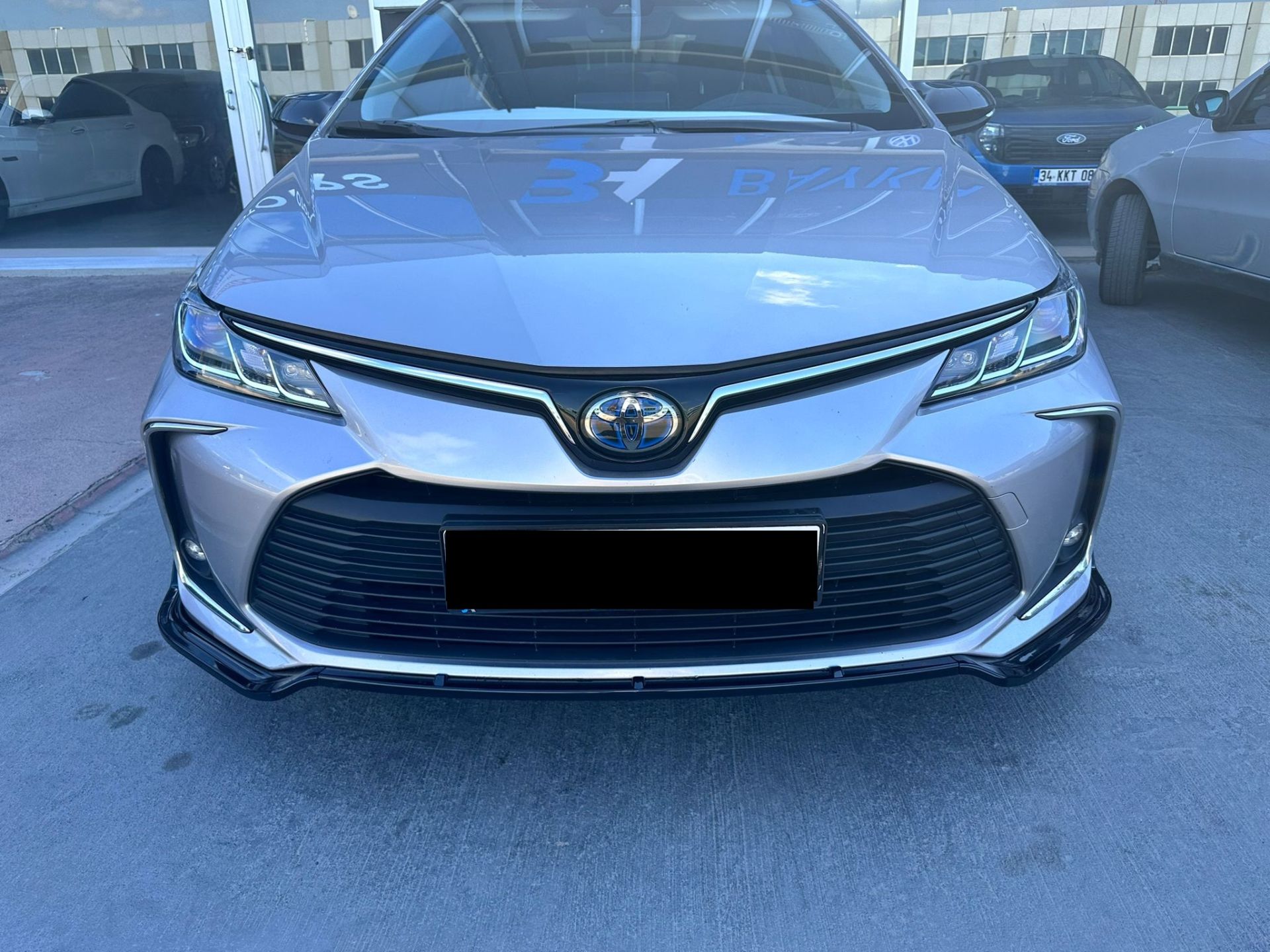 Toyota corolla ön tampon altı lip 4 parça kulaklı 2019+