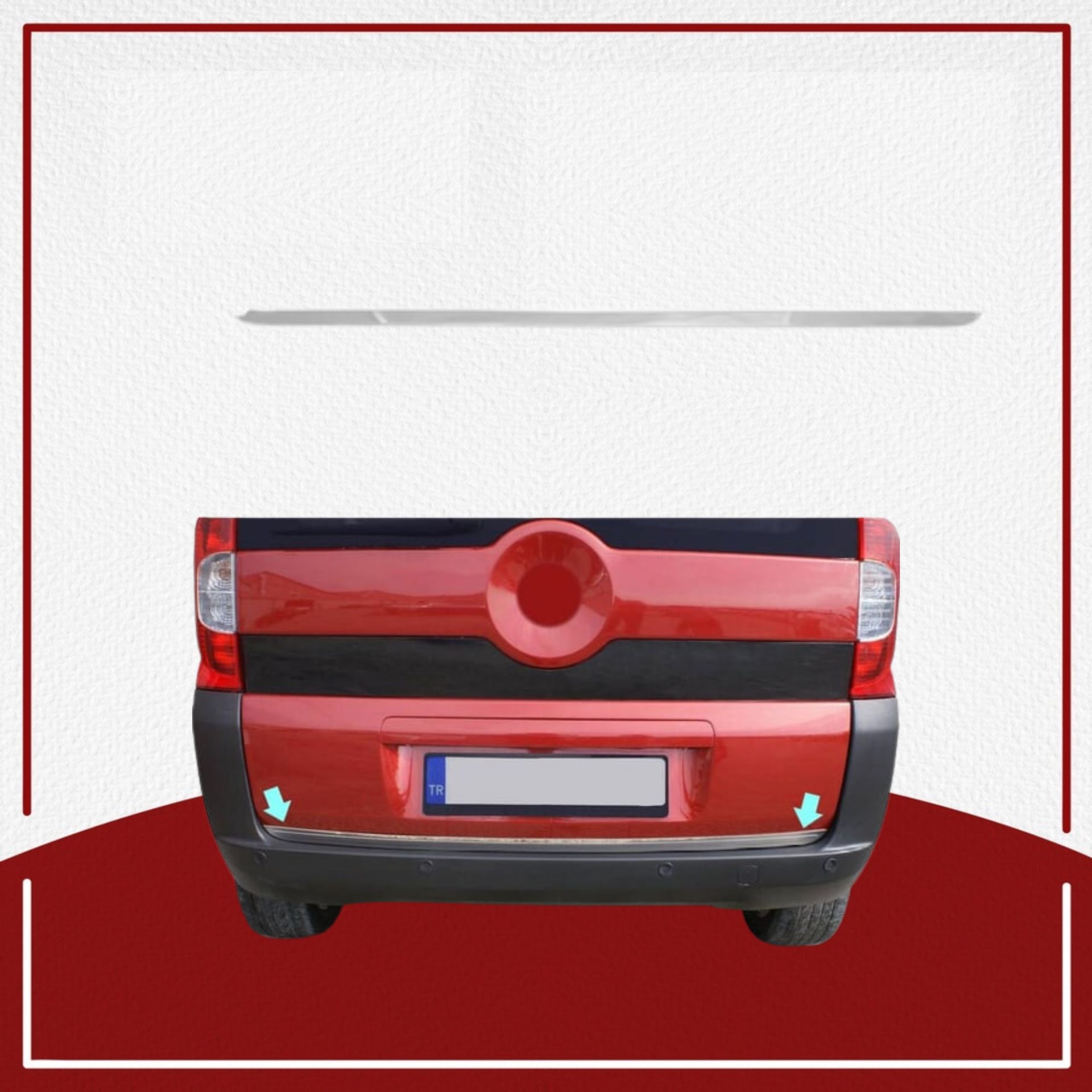 Fiat Fiorino Bagaj Alt Çıta 2008- Paslanmaz Çelik