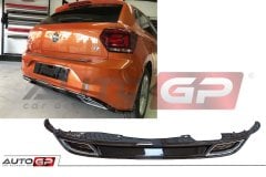 Vw polo aw1 arka tampon difüzörü r-line  2018+