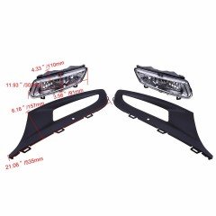 Vw polo 6r sis lambası farı çerçeveli çif duylu takım 2009 / 2014