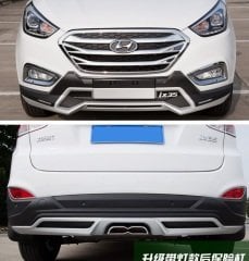 Hyundai ix35 ön ve arka koruma çift çıkış egzozlu