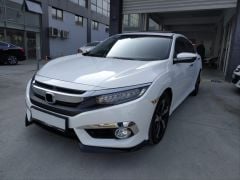 Honda civic fc5 uyumlu çıkıntılı ön flap parlak siyah dizayn B 2016-20