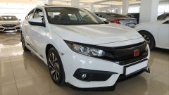 Honda civic fc5 uyumlu çıkıntılı ön flap parlak siyah dizayn B 2016-20