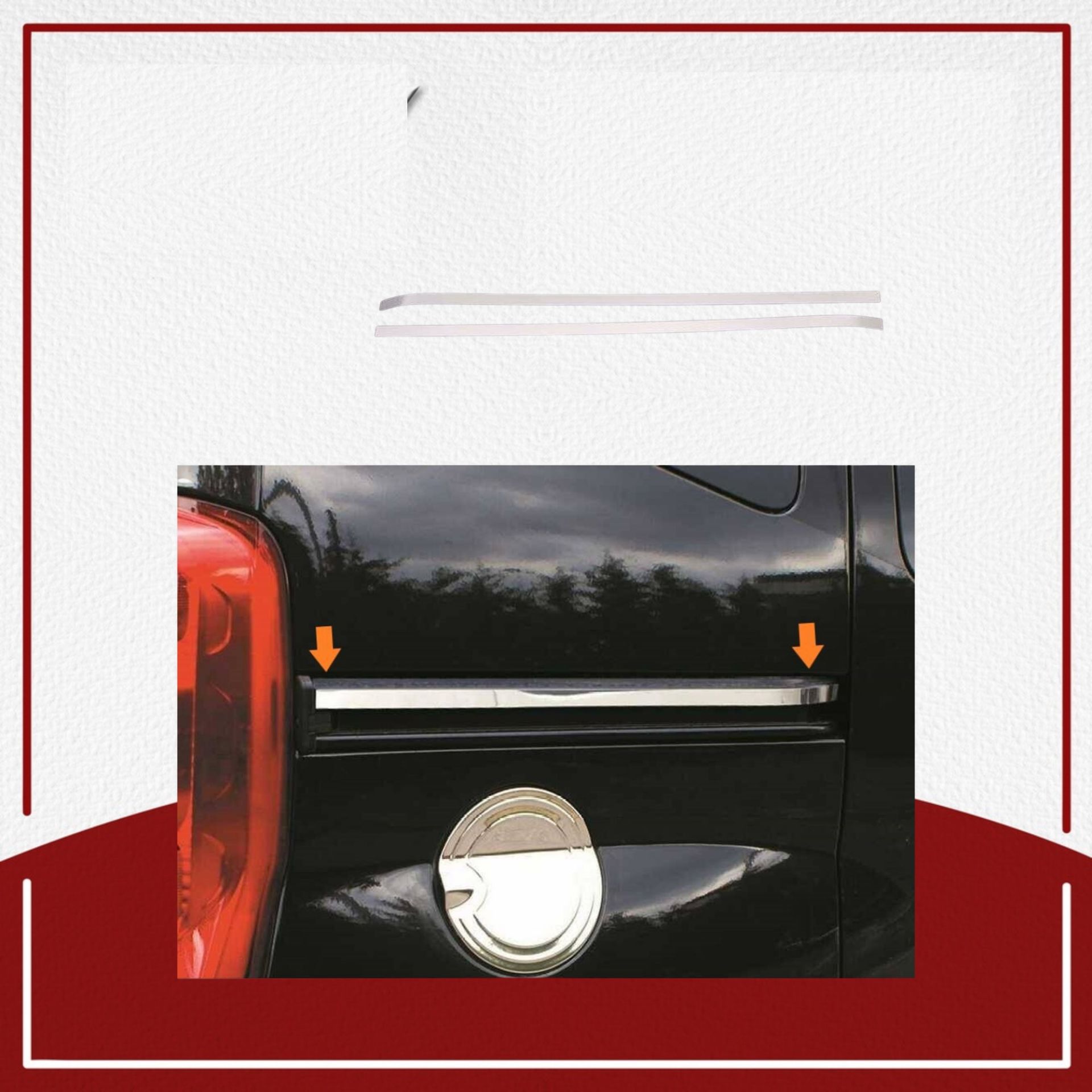 Fiat Fiorino Sürgülü Kapı Çıtası 2008- Paslanmaz Çelik