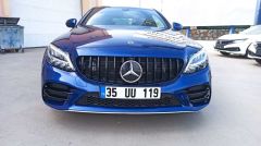 Mercedes w205 sis kaşı çıtası 4 parça siyah 2019+