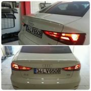 Audi a3 sedan bagaj üstü spoiler boyasız 2013+ s3 model