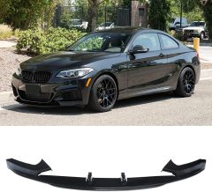 Bmw F22 ön tampon altı lip m-performance parlak siyah