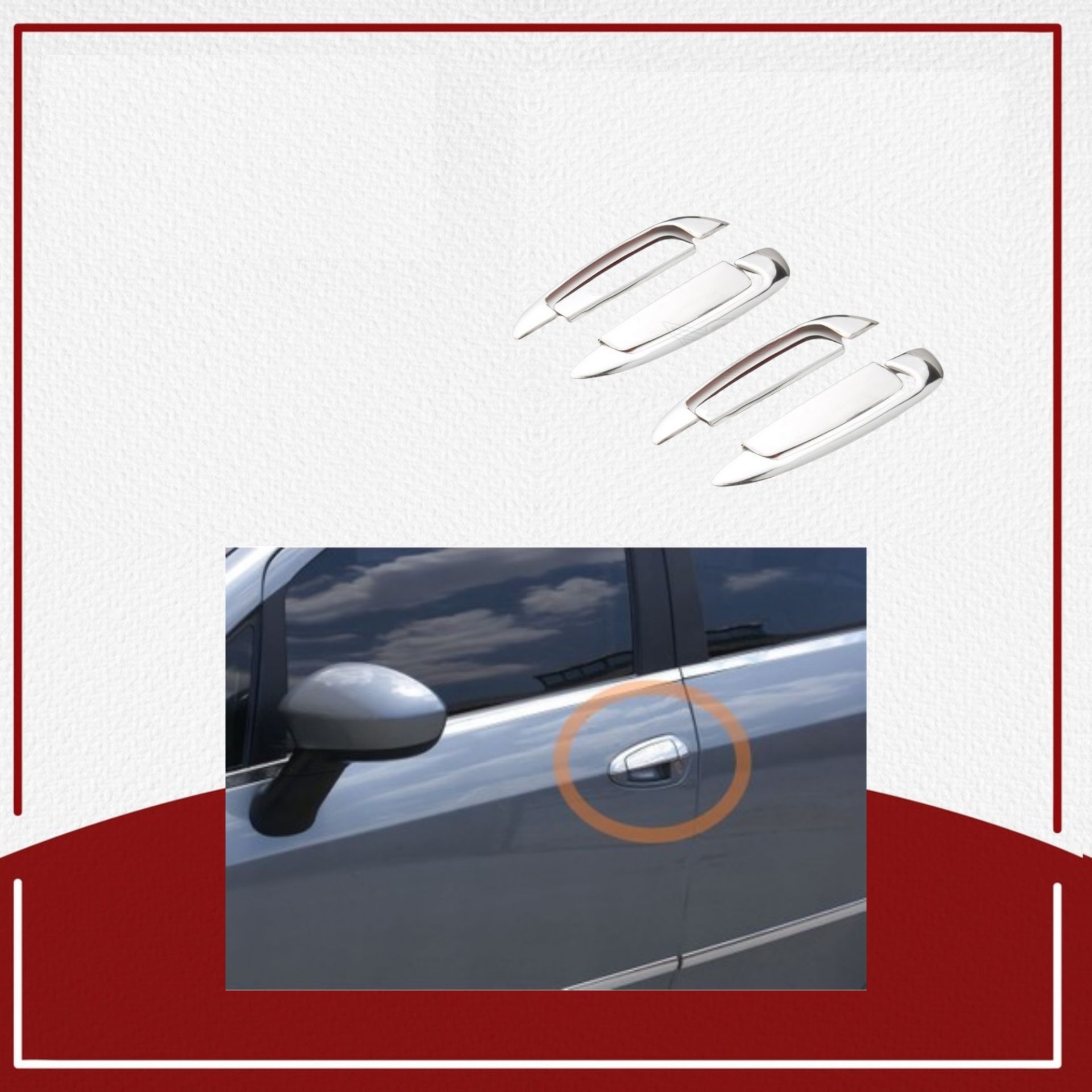 Fiat Linea Kapı Kolu 2007- Paslanmaz Çelik