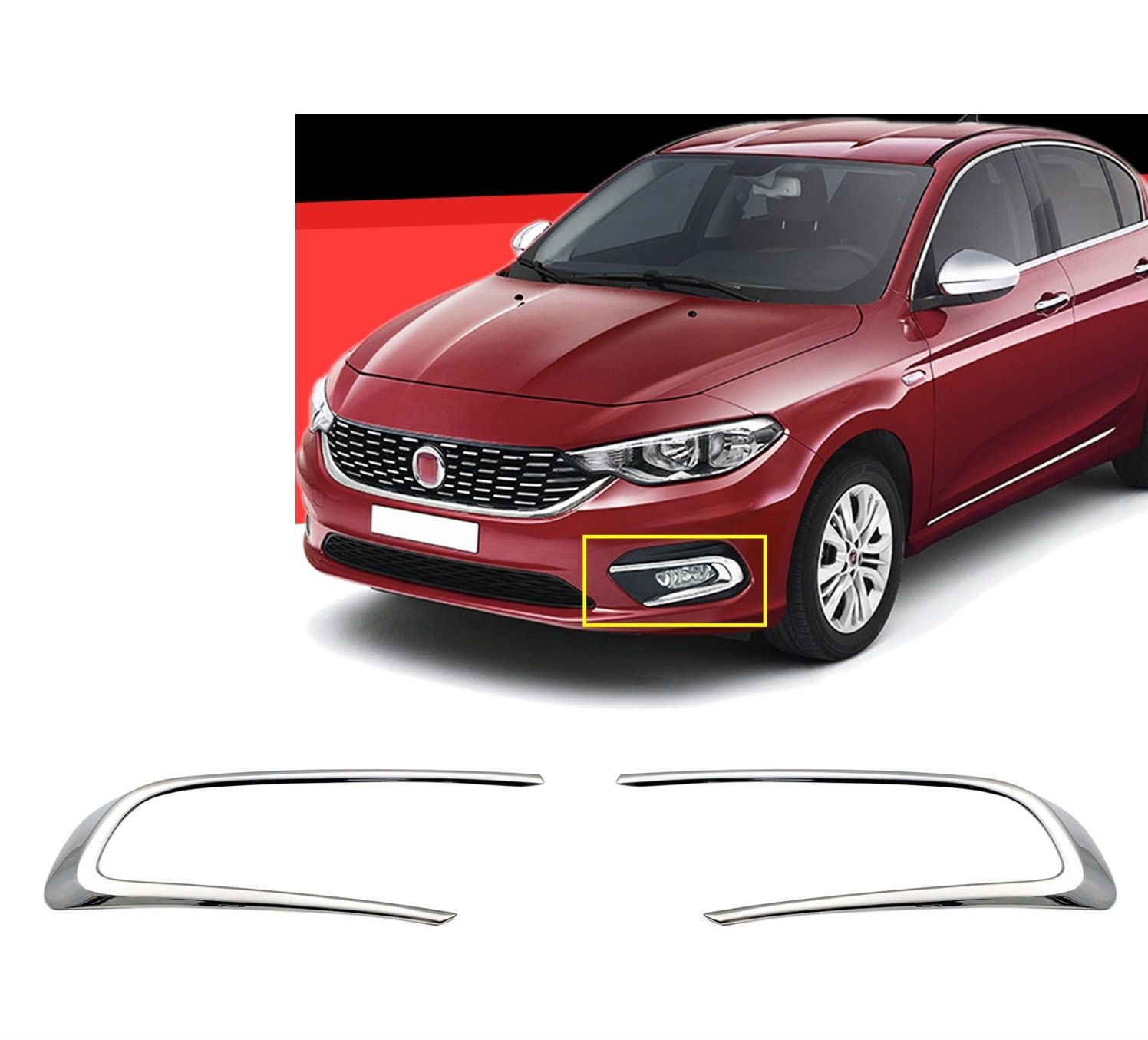 Fiat Egea Sis Farı Çerçevesi 2020- P. Çelik