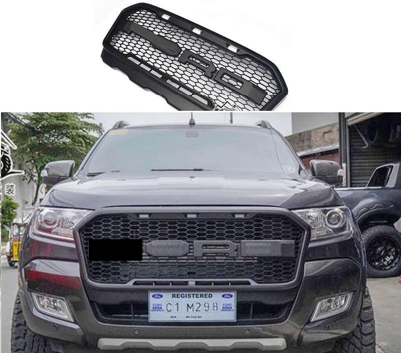Ford Ranger raptor t7 ön panjur komple ızgara 2016+ ledli