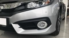 Honda civic fc5 uyumlu sis halkası oval kaplaması 2016+