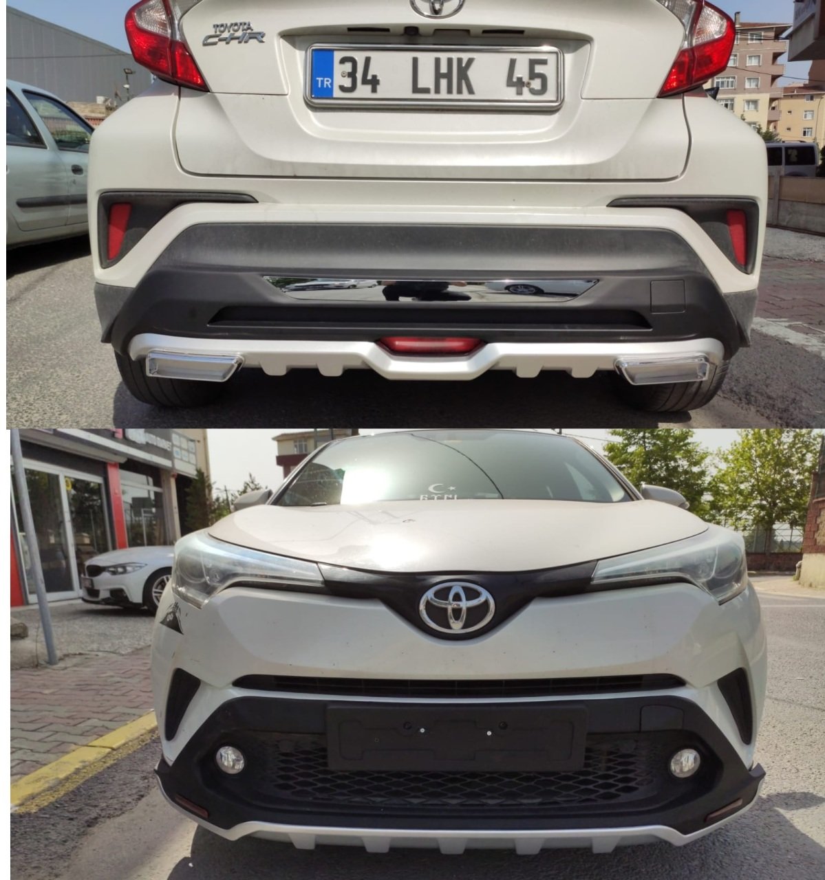 Toyota chr ön arka tampon koruma difüzör 2016 / 2019