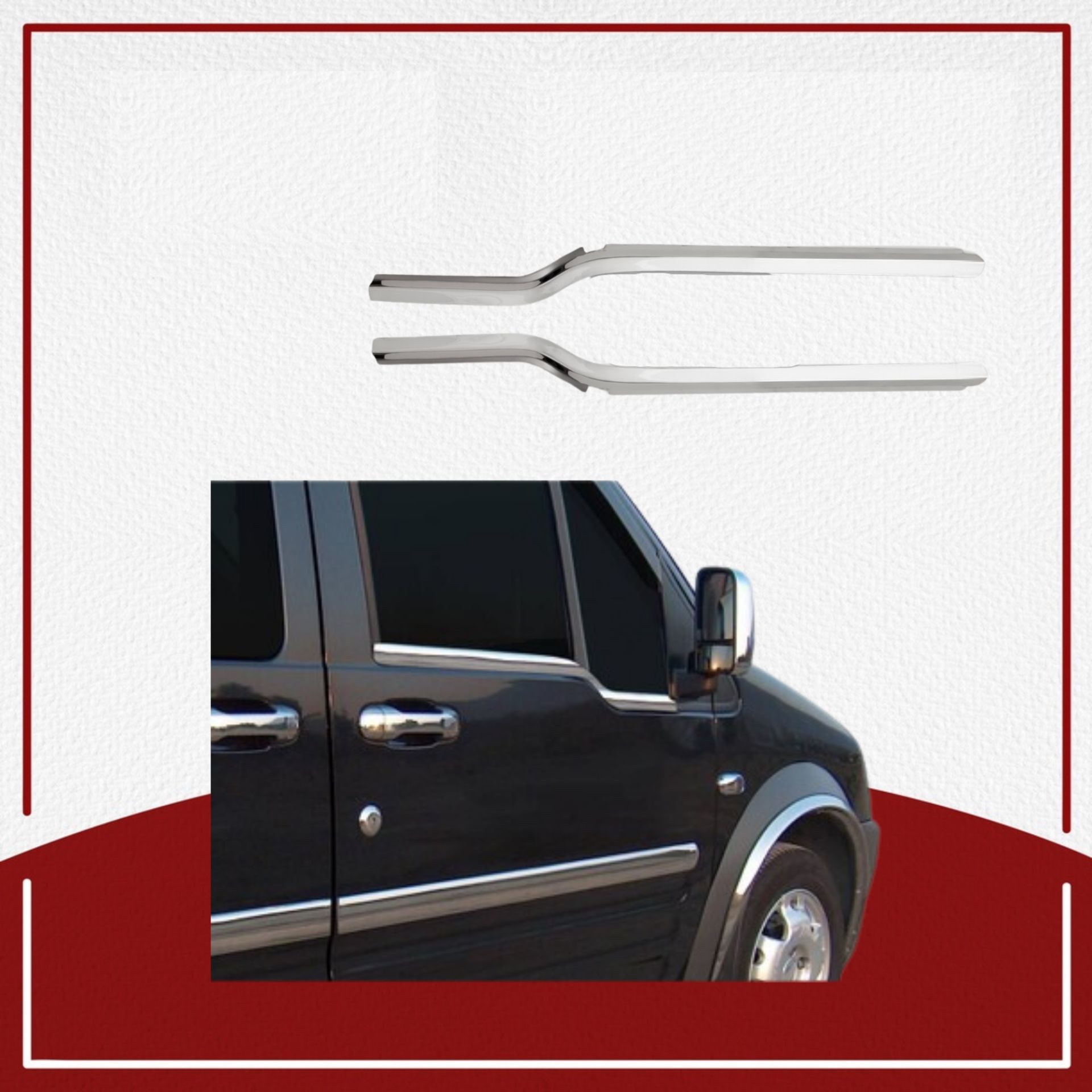 Ford Connect Cam Çıtası 2002-2014 Paslanmaz Çelik