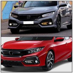 Honda civic fc5 uyumlu typer ön sis ledi lambası 2016+