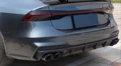 Audi a7 s7 arka difüzör ve egzoz seti sline için 2018+