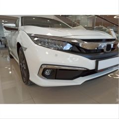 Honda civic fc5 uyumlu ön sis kaşı krom 2019+ makyajlı