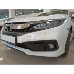 Honda civic fc5 uyumlu ön sis kaşı pianoblack 2019+ makyajlı
