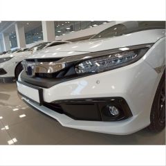Honda civic fc5 uyumlu ön sis kaşı pianoblack 2019+ makyajlı