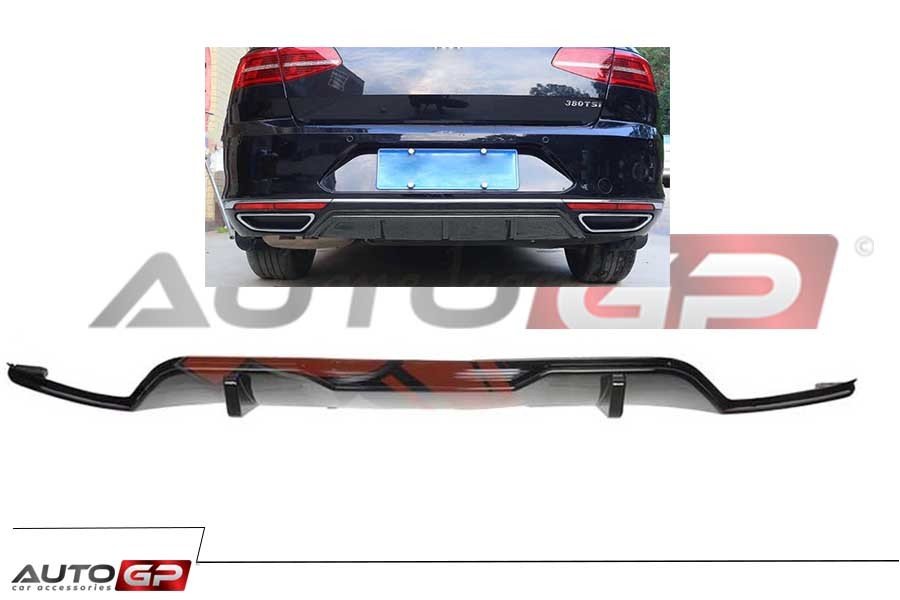 Vw passat b8 difüzör arka tampon eki pianoblack 2015 / 2020