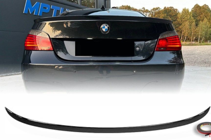 Bmw E60 bagaj üstü spoiler siyah boyalı plastik boyalı 2003 / 2009
