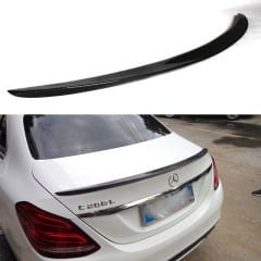 Mercedes w205 bagaj üstü spoiler amg 2015+ c180 siyah boyalı