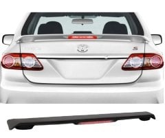 Toyota corolla bagaj üstü spoiler ışıklı pianoblack boyalı 2007 / 2012