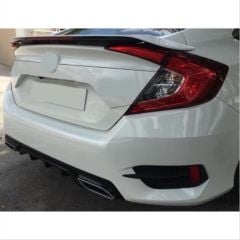 Honda civic fc5 uyumlu turbo spoiler si ışıklı boyasız 2016+