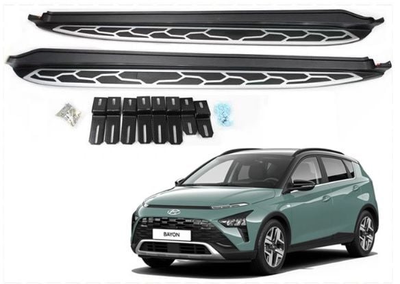 Hyundai bayon yan basamak koruma marşbiyel seti 2021+