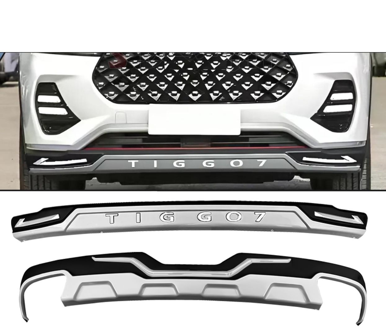 Cherry tiggo 7 pro ön ve arka tampon koruma difüzör