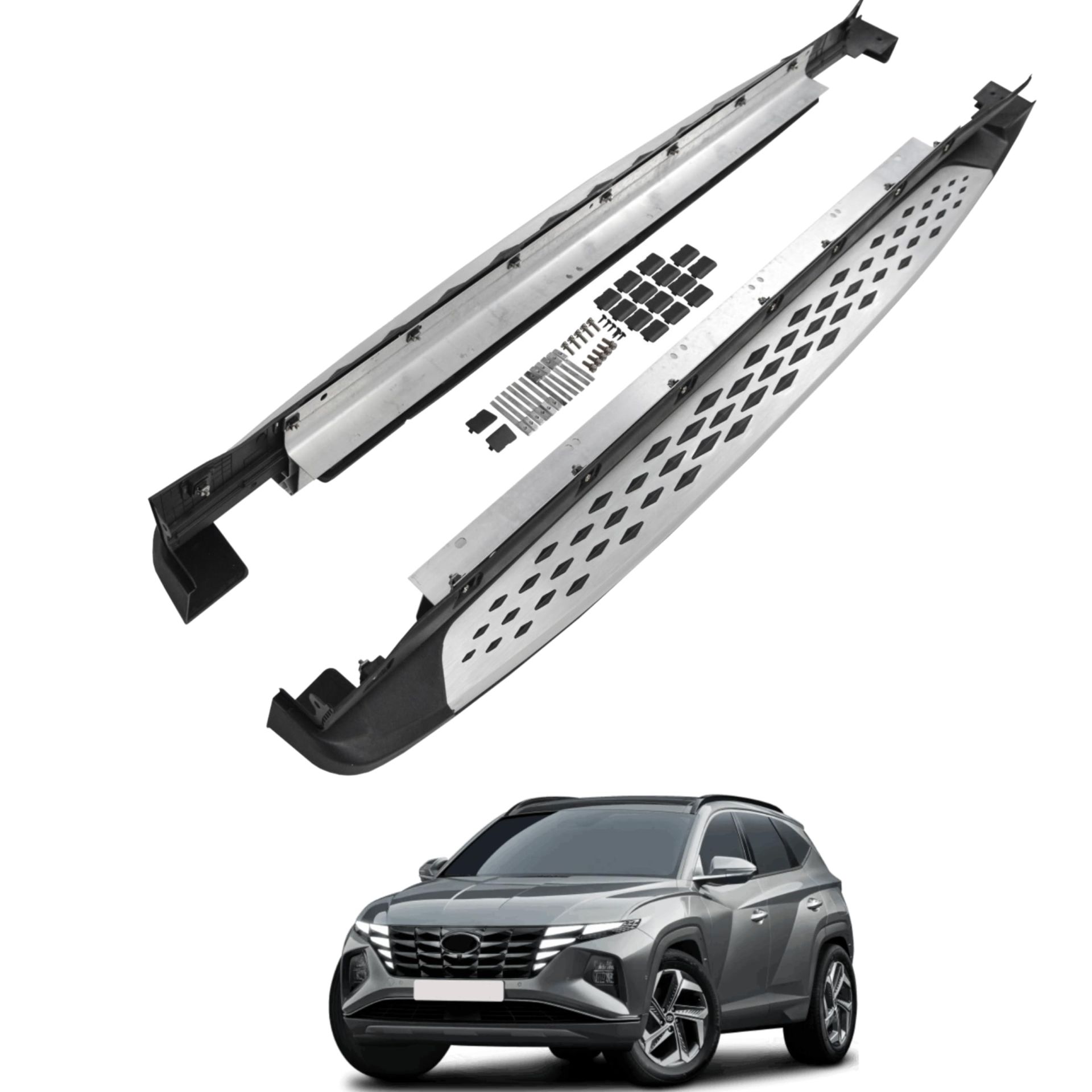 Hyundai tucson yan basamak koruma marşbiyelli model 2021+