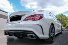 MERCEDES W117 CLA 45 DIFÜZÖR & EGZOZ SETI 16-19 SILVER EGZOZ ILE