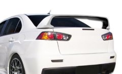 Mitsubishi lancer x evo bagaj üstü spoiler 2009+ yüksek siyah boyalı